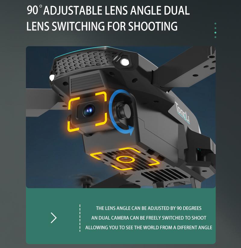 TongLi Kids' electric remote-controlled aircraft, aerial photography drone, four-axis flight vehicle with one-key take-off and stunt roll functions. It is an ideal holiday gift for children aged 6 to 12 for Christmas, Halloween and Thanksgiving.