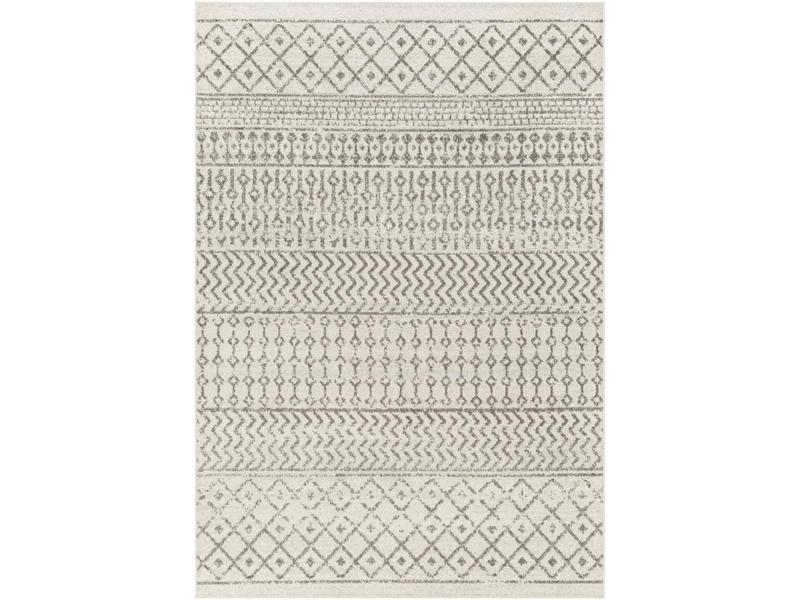 Livabliss Elaziz Casual Rectangular Area Rug (ELZ2369-31157) - 3ft11in W x 5ft7in L, Beige & Gray, Indoor, Medium Pile, Machine Woven, Spot Cleanable, Home Decor Household Textile, Home Decorative Rugs, Casual Area Rug