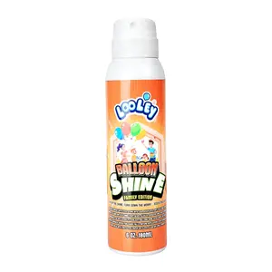 LOOLEY Child-Lock Balloon Shine Spray, 6 fl.oz Long Lasting High Shine Spray, Lightweight Recyclable Aluminum Bottle, Waterproof Instant Gloss, No-Wipe & Fragrance-Free for Party and Event Decorations