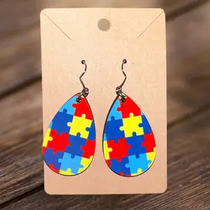 Puzzle Teardrop earrings