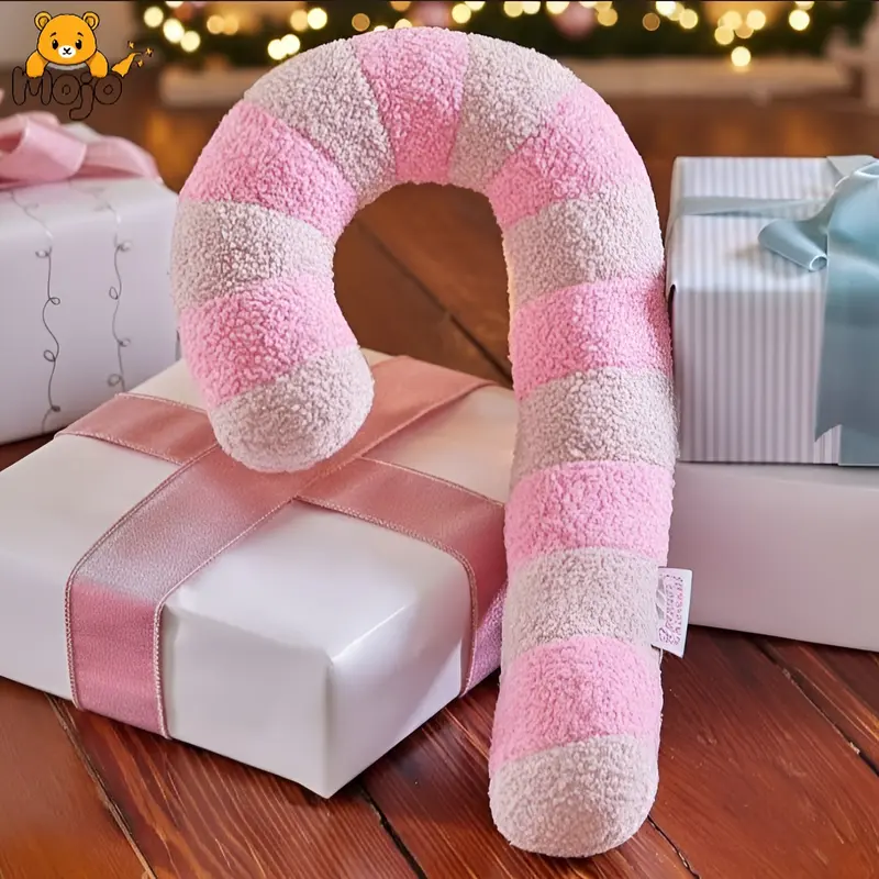 3 Count Cute Warm Candy Design Pillow for Home Decoration, Gingerbread House Plush Pillow, Lovely Plush Gift, Christmas Decorations, Thanksgiving Christmas Gift, Christian Baptism Gifts, Soft and Cuddly Stuffed Toys for Kids and Adults