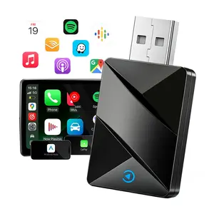 2026 Wireless Carplay Adapter,2 in 1 Apple & Android Auto Compatible,Plug & Play,Fast & Stable Connection,No Latency,Hands-Free Call/Music/Navigation,Wireless Adapter Electronic Charger Carplay Dongle