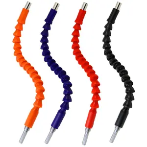 Flexible Drill Bit Extensions with Magnetic Hex Adapter - Shaft for Universal Bits, Durable Shaft Tip Kit for Tight Spaces