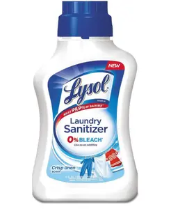 Lysol Laundry Sanitizer Additive, Sanitizing Liquid for Clothes and Linens, Eliminates Odor Causing Bacteria, Crisp Linen, 41oz