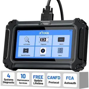 XTOOL D5 OBD2 Scanner Greenish ECM/TCM/ABS/SRS Car Diagnostic Tool, Electronic Parking Brake Reset, ABS Bleed, Throttle Relearn, Clear Check Engine Light, Lifetime Free Updates car diagnosis scanner Automotive Vehicle Special Functions Obd2 Obdii