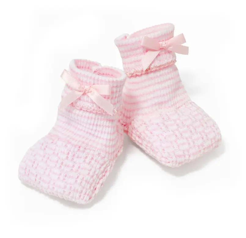 Paty Knit Solid Color Booties