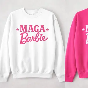MAGA Crewneck Sweatshirt - Available in White, Black & Pink - Comfortable & Stylish Design