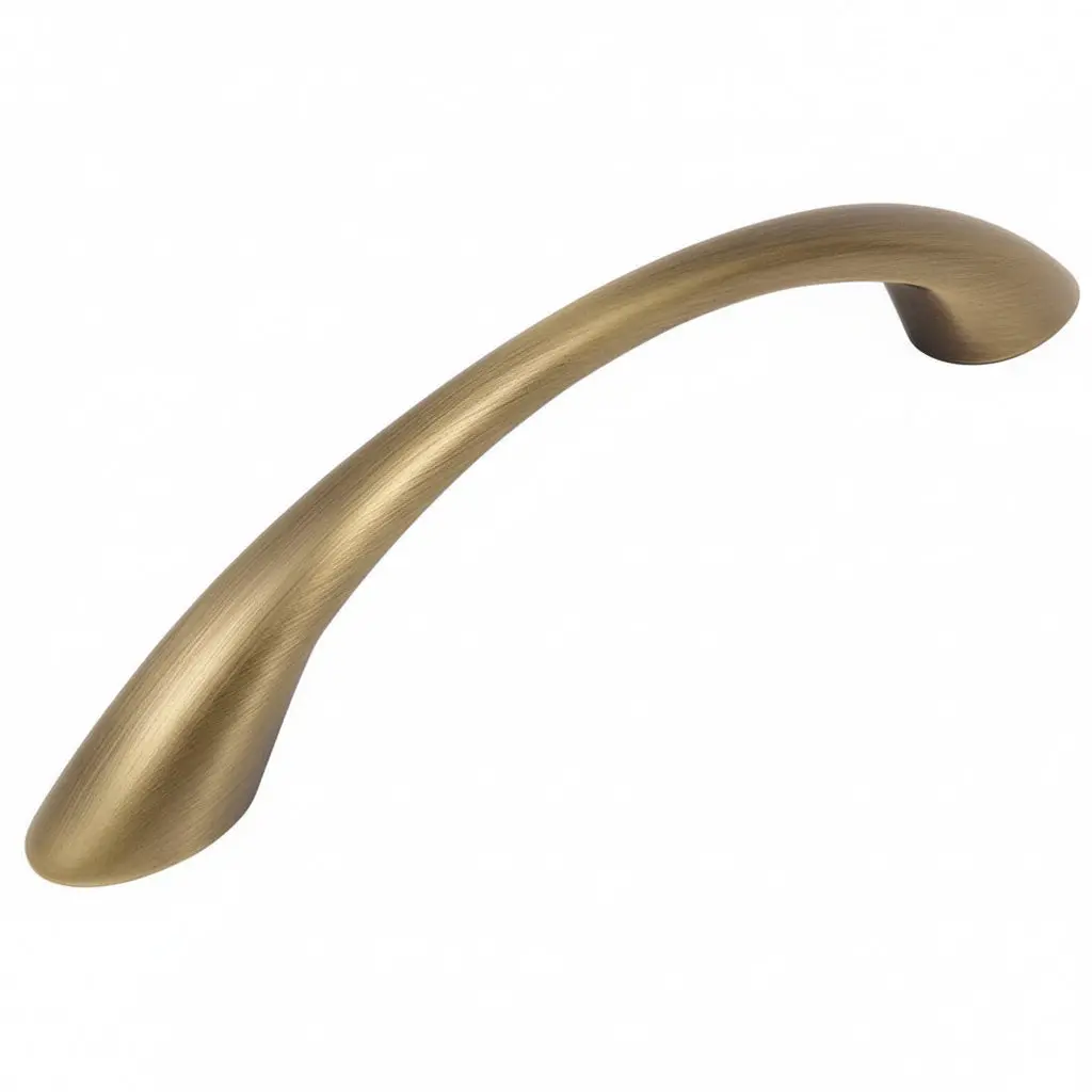 Cosmas 4003BAB Brushed Antique Brass Arch Cabinet Pull