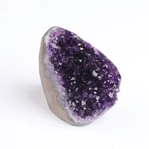 Natural amethyst cluster ornament, Amethyst Town, Amethyst Cave rough stone ore standard Amethyst cluster home ornament