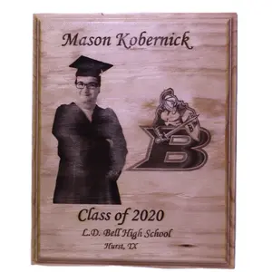 Custom Engraved Graduation Plaque - Personalized 9" x 11"