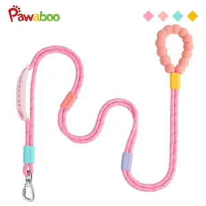 Pawaboo.Outdoor Hands Free Dog Rope Leash, Adjustable Waist , Crossbody Rope with Explosion-Proof Handle, Lockable Metal Clipthe ,The Best Gift for Dogs and Owners,Outdoorfun dogaccessories(66.87'' x 0.39'' x 0.39'')