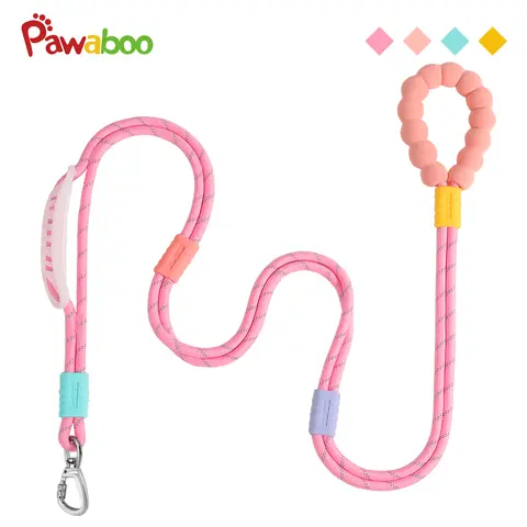 Pawaboo.Outdoor Hands Free Dog Rope Leash, Adjustable Waist , Crossbody Rope with Explosion-Proof Handle, Lockable Metal Clipthe ,The Best Gift for Dogs and Owners,Outdoorfun dogaccessories(66.87'' x 0.39'' x 0.39'')