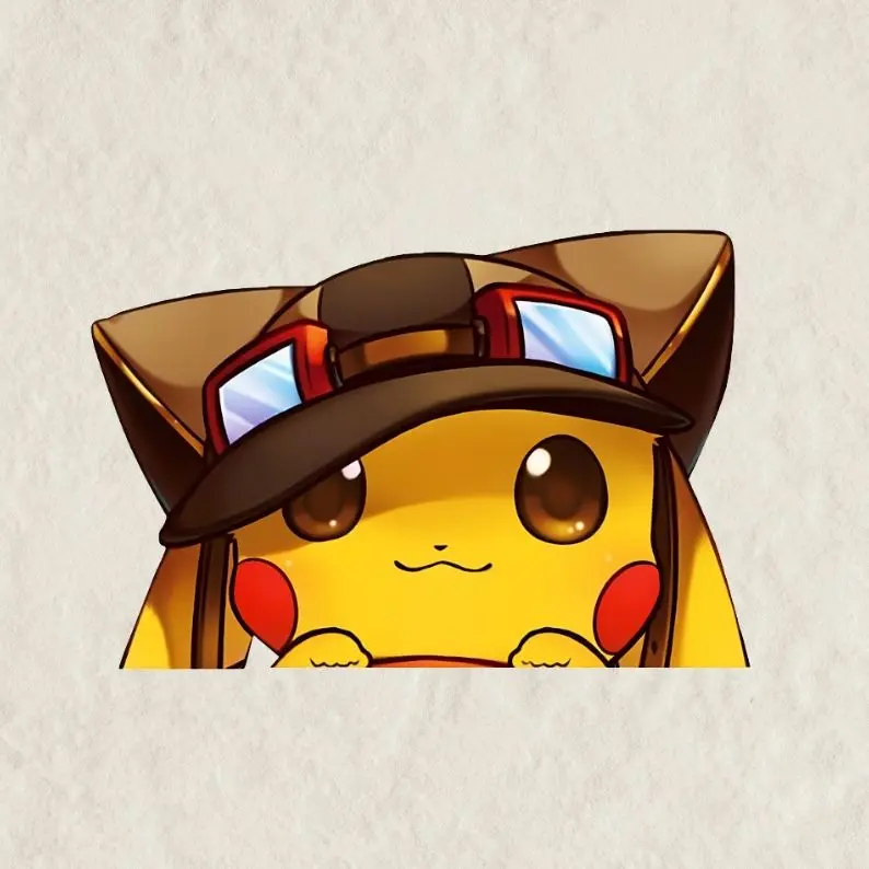 Pikachu Poke Inspired Sticker | My Only Effective Attack is Panic | vinyl decal