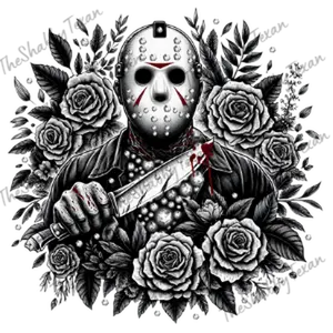 Horror Killers Rhinestone Shirt Transfers