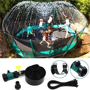 Trampoline Sprinkler Outdoor Water Play Accessory, Durable Water Spray Device for Kids Summer Fun, Efficient Garden Cooling Tool, Backyard Lawn Irrigation System, Outdoor Kids Stuff, Cool Outdoor Yard Stuff