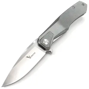 viuorwi Tactical Folding Knife – 3.78" S90V Steel Blade, EDC Pocket Knife with Liner Lock & Aluminum Handle, Outdoor Knife for Men, Camping, Survival, Everyday Carry