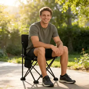 Portable Folding Camping Chair| Lightweight Outdoor Chair for Patio, Backyard, Picnic, Lawn, Travel & Hiking