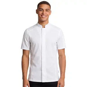 Marjoram Men’s Short Sleeve Chef Coat | Lightweight Kitchen Performance
