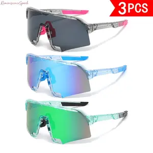 3-Pack Unisex Oversized Trendy Sunglasses | Colorful HD Coated Lenses, UV400 Eye Protection, Lightweight Comfort Fit | Fashion Shades for Daily Wear, Travel, Party Events & Outdoor Streetwear