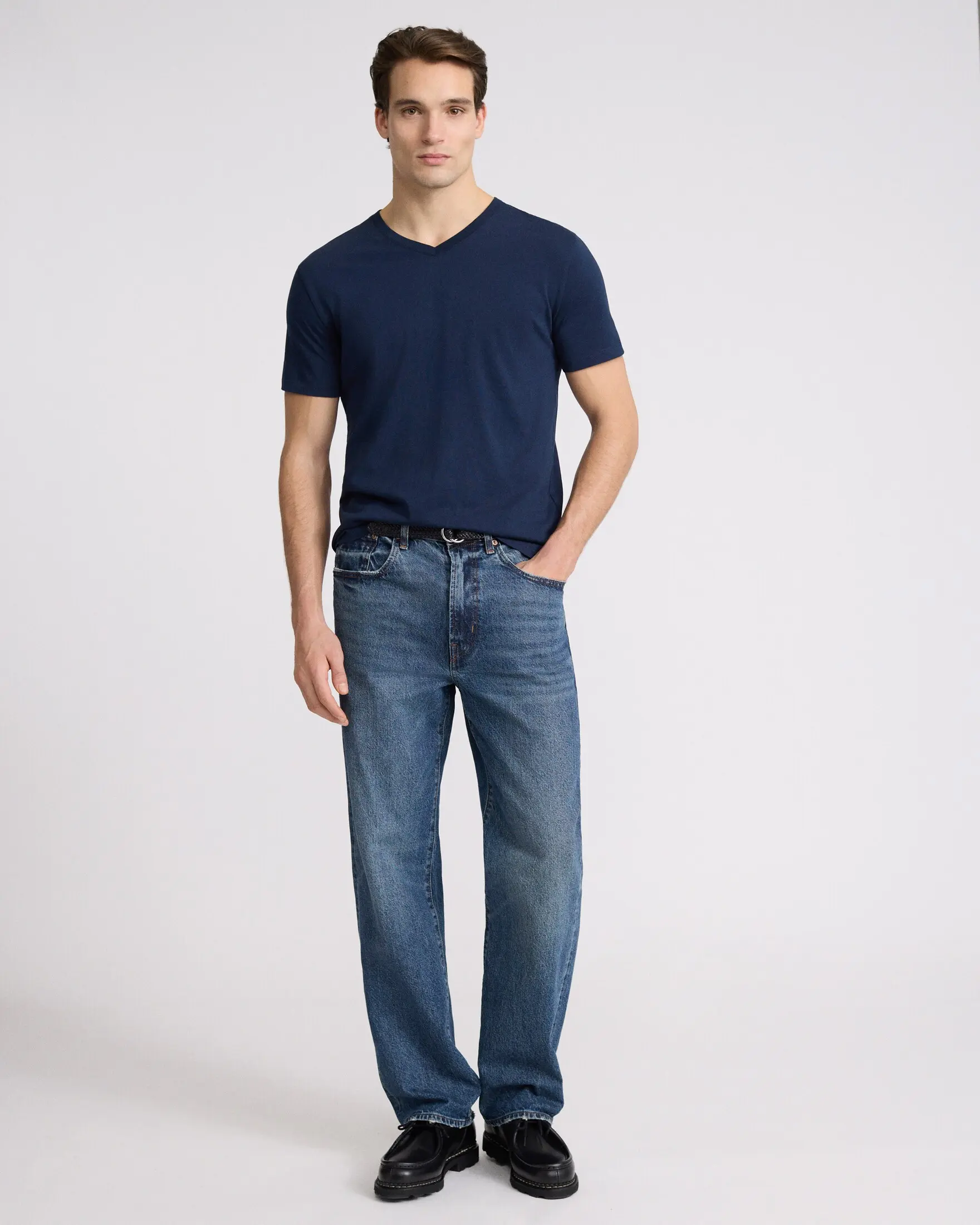 Express V-Neck Perfect Pima Cotton T-Shirt