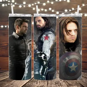 Sebastian 20 oz Tumbler Stan Stainless Steel Cup Lid Straw Bottle, Drinkware Insulated Reusable Portable tumblr tumblers Flasks Insulation perfect gift