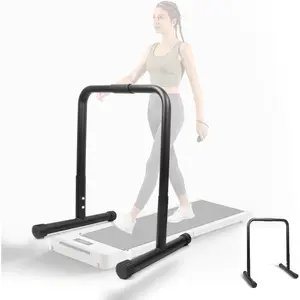 Walking Pad Handle Bar Attachment Only, Fits Walking Mats up to 21.5 inches, Walking Mat Steady Rail Height Adjustable, Treadmill Stand  with Non-Slip Rubber, Easy to Assemble Treadmill handrail