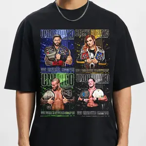 WWE Championship Graphic T-Shirt – Wrestling Title Fanwear Casual Tee