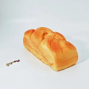 MHM Squishy Collection Braided Brioche Bread Scented Stress Relief Toy with Sticky Wet Soft Slow Bouncing Treats for Tactile Fun Sensory Grippie Set Rubber