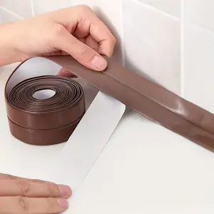 2Rolls 3.3m Wide Waterproof Caulk Strip Caulking Tape for Kitchen, Bathroom, Floor and Wall Edge Sealing, Protection and Decoration - Easy to Use, Self-Adhesive, Mildew Resistant, Long-Lasting, Anti Leak, Waterproof Bond Seal