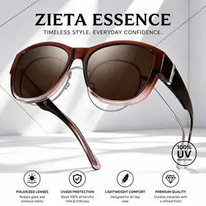 Polarized Fit Over Sunglasses for Women, UV400 Protection Sunglasses That Fit Over Prescription Glasses, Anti-Glare Driving Eyewear, Outdoor Travel Essentials, TikTok Viral Summer Accessory