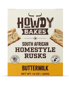 Howdy Bakes Rusks - Buttermilk 14oz / 400G