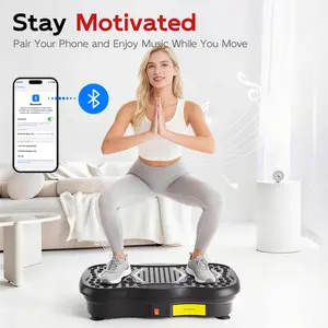 HopHorse Adjustable Speed Vibration Plate – Quiet Home Exercise Equipment for Full Body Fitness, Multifunctional Walking Pad & Pedal Exerciser Alternative, Power Vibration Plates for Workout & Muscle Toning | Black Friday & Cyber Monday Deal