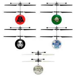 Star Wars Licensed Heliball Sensor UFO Helicopter - Yoda, Darth Vader, Stormtrooper, R2-D2, Baby Yoda, The Mandalorian