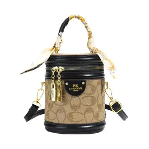 2026 Vintage Print Bucket Bag, Fortune Crossbody & Shoulder Handbag