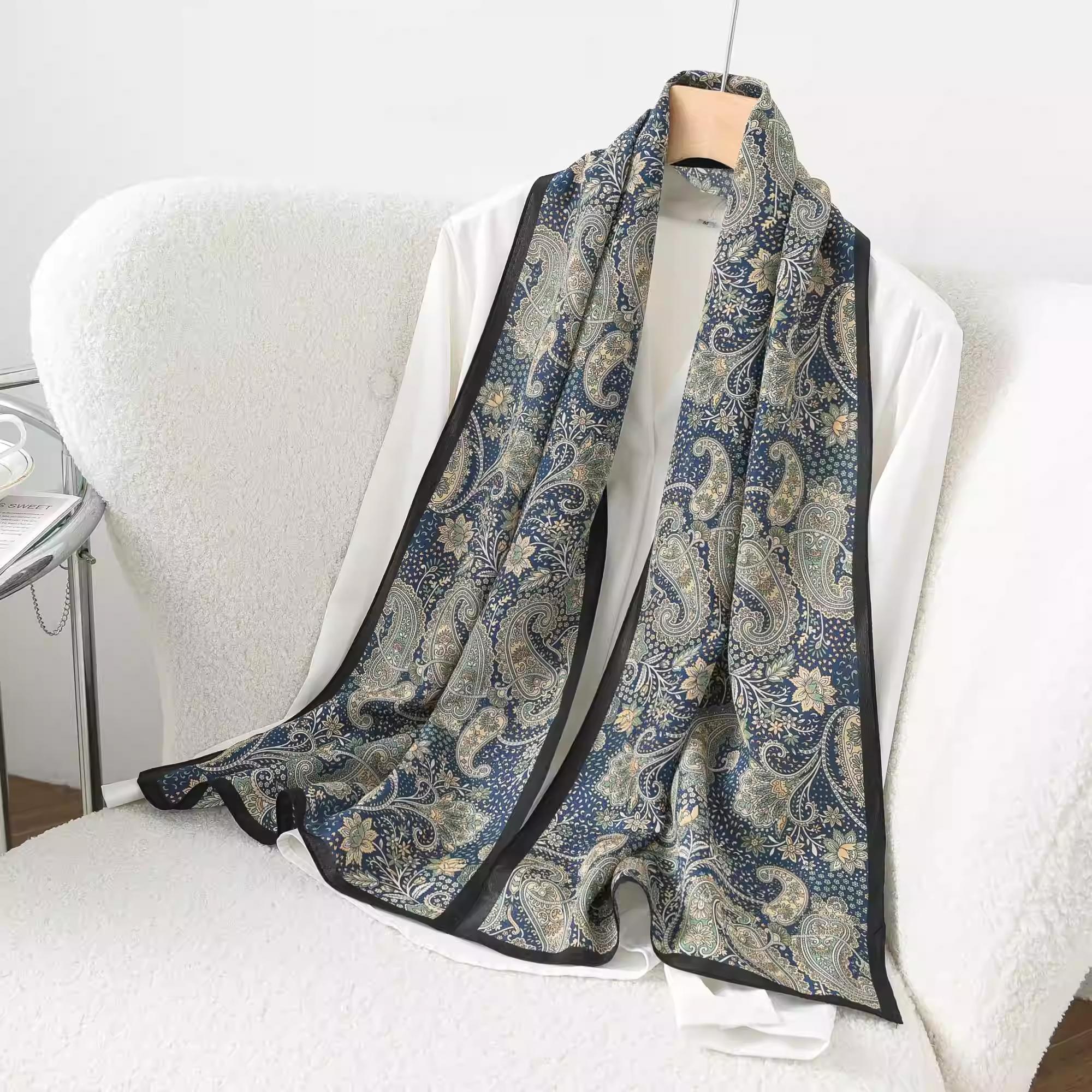 dragon scarf Premium Mulberry Silk Long Scarf for Women, 100% Genuine Silk, Wrap Style for Personal Use or Gift, Elegant Long Shawl, 2026 New Collection