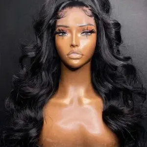 KTKVO 32 Inch 13x6 Lace Front Wigs Human Hair 200 Density HD Full Frontal Pre Plucked Straight Wigs with Baby Hair for Women Natural Look & Comfortable Wear