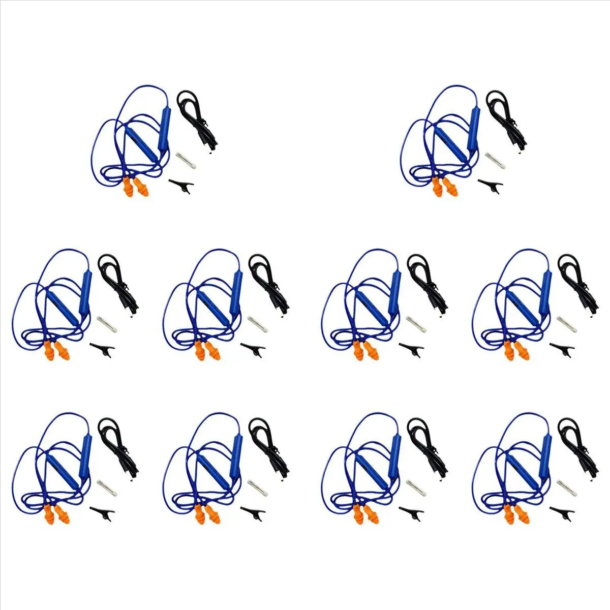 10X Bluetooth Ear Plugs Kit - Noise Suppression, Hearing Protection for Construction Sites, Workplaces Earplugs