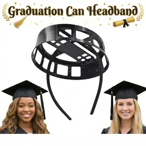 Graduation Cap Headband, Must-Have Anti-Slip Grad Cap Fixer for Women & Men, Secure Headband Holder for Graduation Hat to Keep Hairstyle Perfect, Fits All Hair Types, Graduation Party Supplies