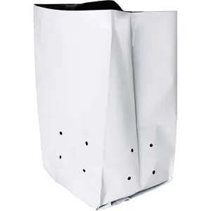 (R Poly Grow Bag Planters Panda Film Black and White for Nursery Horticulture 10 Gallon - 25 PC