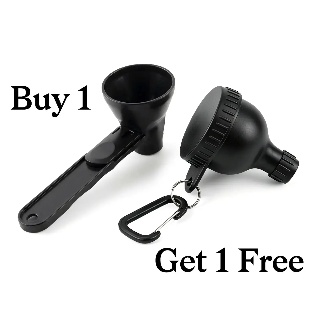 Buy 1 Get 1 Free Product | Leak-Proof Mini Protein Funnel Kit, BPA-Free Plastic Sliding Scoop, Storage Container, Ideal for Gym Use, All Seasons Gift for Pre-Workout Coffee Smoothie Powder Prep, Mini Useful Gifts