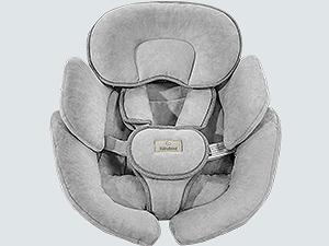 BabyBond Bluetooth Baby Swing for Boys & Girls, Remote Control , 5-Point Harness, 5 Sway Speeds & 10 Lullabies, Portable Swing for Infants, Indoor/Outdoor Use - Grey Baby Rocker for Toddler, Ideal Christmas Gifts for Babies