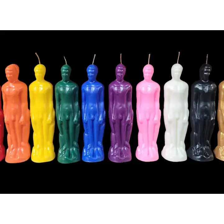 Male Figure Candle – Ritual Wax for Power & Protection Decor Light Ornaments
