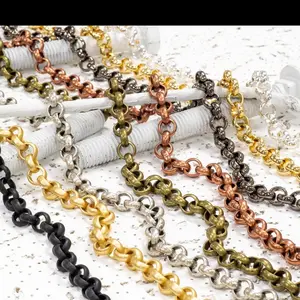 Rolo Belcher Chain XXL Size measures 11mm available in Multiple Finishes sold by the Foot - CH 864