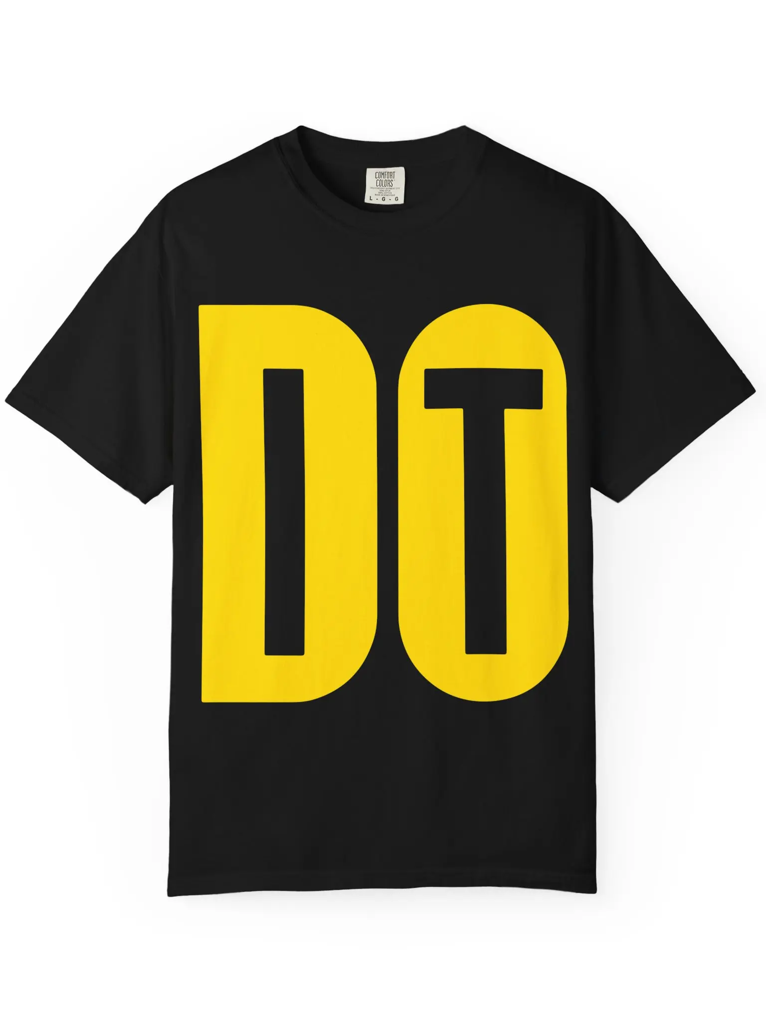 Men's Minimal Graphic   DO IT   T-Shirt - Giant Bold Big Text, 2-Color Options (Black, Yellow, White, Burgundy), Comfort Colors Basic Casual Streetwear Tee for Daily Outfits,Regular,Grunge,belle,tshirt
