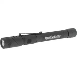 PRO-SAFE PRO-B73 Aluminum Alloy Mini LED Flashlight for Adults - White LED Bulb, 150 Lumens, Long-Lasting 480 Min Runtime, Dark Gray Body, 2 Batteries Not Included, Led Lights