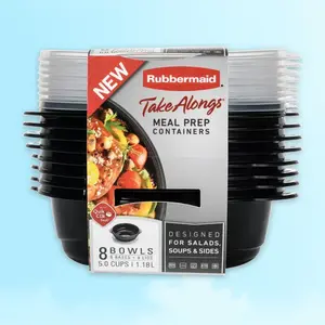 Rubbermaid 16pc TakeAlongs Meal Prep Containers - Airtight, for Food Storage, 16 Piece