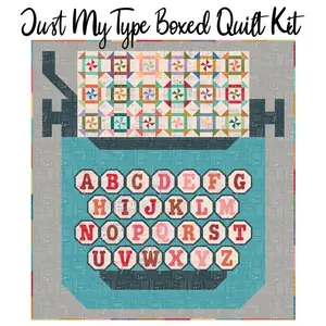 Just My Type Boxed Quilt Kit with TYPE/ography from Riley Blake