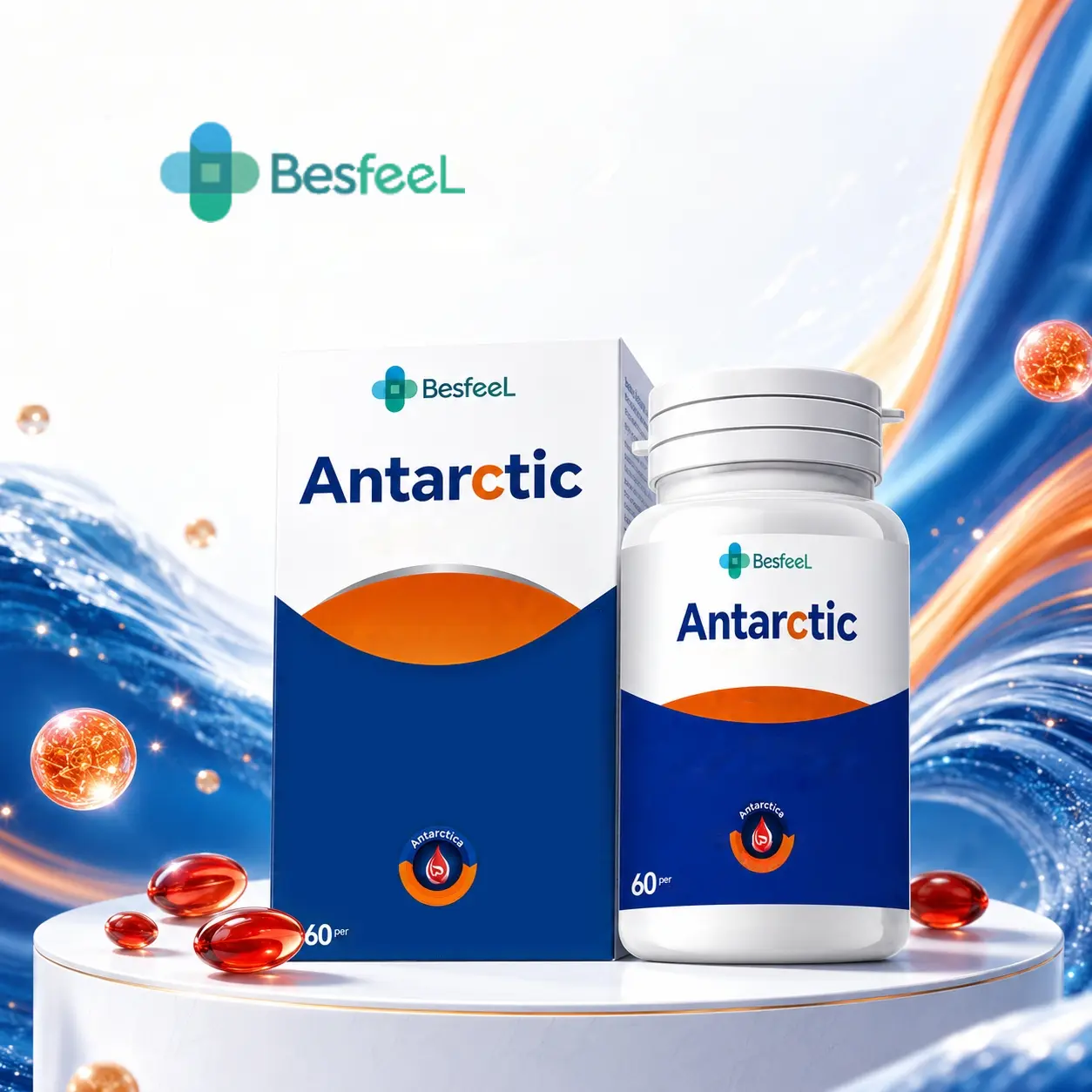[Value Pack] Besfeel's classic blue bottle.A sealed, waterproof, light-proof, and antioxidant storage bottle; this compact yet surprisingly spacious storage container is inspired by Antarctica.