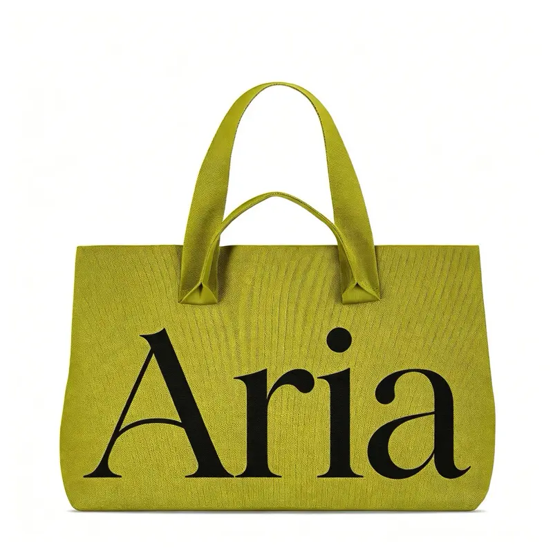 ARIA Signature Tote Bag – Lime Green