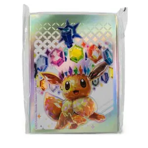 Eevee Sleeves - Prismatic Evolutions Sleeves ONLY Featuring Colorful Eevee Design for Collectors
